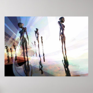 Light splitters - surreal art poster