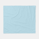 Light Spun Sugar Blue, Solid Color Pastellblau Fleecedecke (Vorderseite (Horizontal))