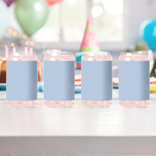 Light Steel Blue Solid Color Dosenglas (Insitu (Geburtstag))