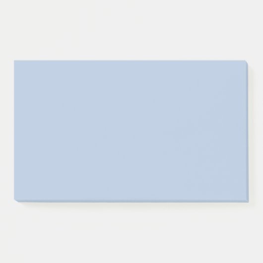Light Steel Blue Solid Color Post-it Klebezettel (Vorderseite)