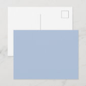 Light Steel Blue Solid Color Postkarte (Vorne/Hinten)