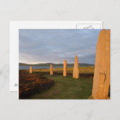 Light Stone Sunset Postkarte (Vorne/Hinten)