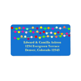 Light Strings Anpassbare Weihnachtsadressen Adressaufkleber