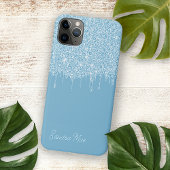 Light Summer Sky Blue Glitzer Art Pattern Case-Mate iPhone Hülle
