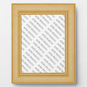 Light Tan Basic Holzrahmen vergrößern Foto Plaque Fotoplatte (Vorderseite)