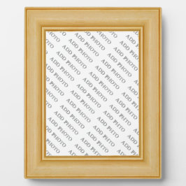 Light Tan Basic Holzrahmen vergrößern Foto Plaque Fotoplatte