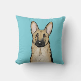Light Tan German Shepherd Dog Decorative Art Kissen
