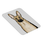 Light Tan German Shepherd Dog | Niedliche Hauskuns Magnet (Rechte Seite)