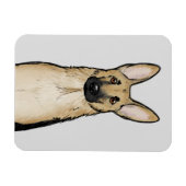 Light Tan German Shepherd Dog | Niedliche Hauskuns Magnet (Horizontal)