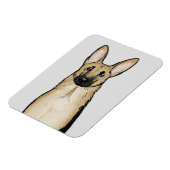 Light Tan German Shepherd Dog | Niedliche Hauskuns Magnet (Linke Seite)