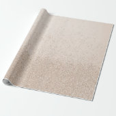 Light Tan Imitats Glitzer Geschenkpapier (Ungerollt)