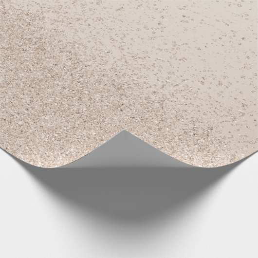 Light Tan Imitats Glitzer Geschenkpapier (Ecke)