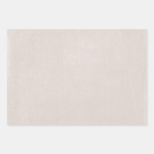 Light Tan Look of Fabric Geschenkpapier Set (Vorderseite)