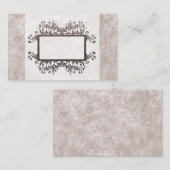 Light Tan Marble Business Cards Visitenkarte (Vorne/Hinten)