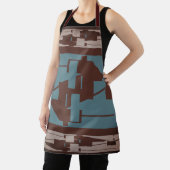 Light Taupe Brown Dark Aquamarines mediterranes Mu Schürze (InSitu)