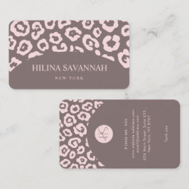 Light Taupe Cheetah Skin Business Card Visitenkarte