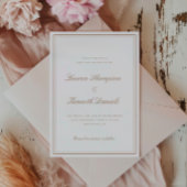 Light Taupe Elegante Script Save the Date Einladung