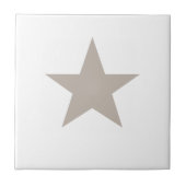 Light Taupe Star Fliese (Vorderseite)