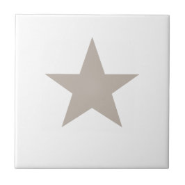 Light Taupe Star Fliese