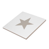 Light Taupe Star Fliese (Seite)
