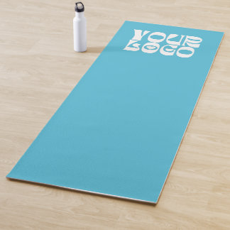 Light Teal Custom Logo Promotional Business Yogamatte