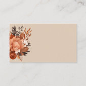 Light Terracotta and Burnt Orange Wedding Begleitkarte (Rückseite)