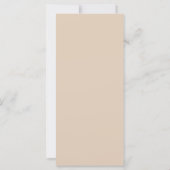 Light Terracotta Fall Floral Wedding Menu (Rückseite)