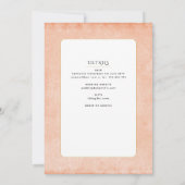 Light Terracotta Katholic Nuptial Mass Wedding Einladung (Rückseite)
