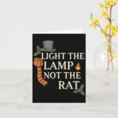 Light The Lamp Not The Rat Christmas Funny Novelty Karte (Gelbe Blume)