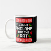 Light The Lamp Not The Rat Funny Christmas Matchin Kaffeetasse (Links)