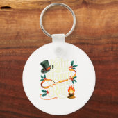 Light The Lamp Not The Rat Funny Christmas Matchin Schlüsselanhänger (Vorderseite)