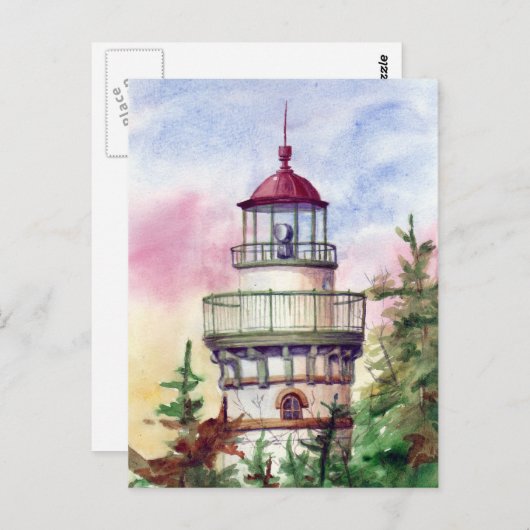 Light The Way Lighthouse Postcard Postkarte (Vorne/Hinten)