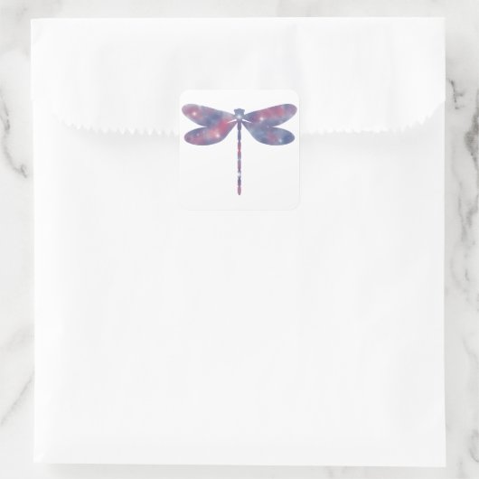 Light Thin Dragonfly Starscape Sticker (Tasche)
