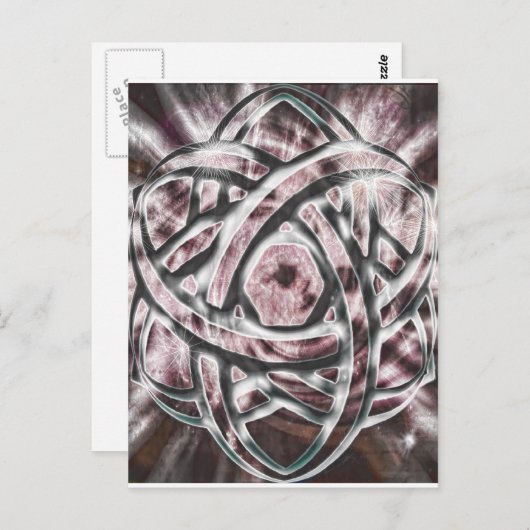 Light Triquetra Postkarte (Vorne/Hinten)