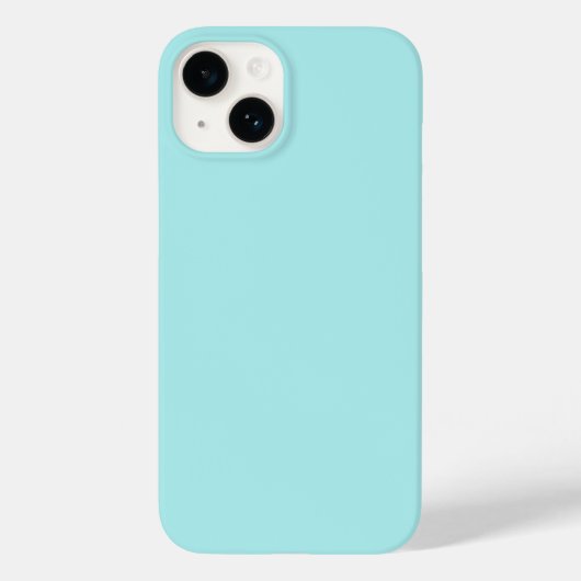 Light Turquoise iPhone 14 Fall Case-Mate iPhone Hülle (Rückseite)