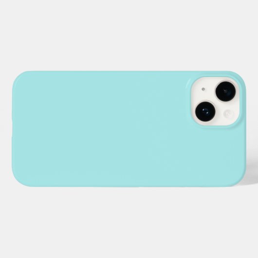 Light Turquoise iPhone 14 Fall Case-Mate iPhone Hülle (Rückseite (Horizontal))