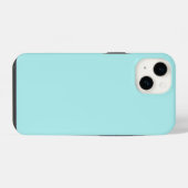 Light Turquoise iPhone 14 Fall Hülle (Rückseite (Horizontal))
