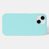 Light Turquoise iPhone 15 Fall Case-Mate iPhone Hülle (Rückseite (Horizontal))