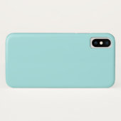 Light Turquoise iPhone X Case (Rückseite (Horizontal))