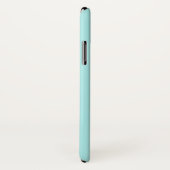 Light Turquoise iPhone X Case (Hinten/Rechts)