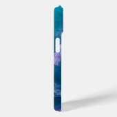 Light Turquoise Pinke Abstrakt Case-Mate iPhone Hülle (Rückseite / Rechts)