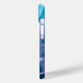 Light Turquoise Pinke Abstrakt Case-Mate iPhone Hülle (Rückseite / Links)