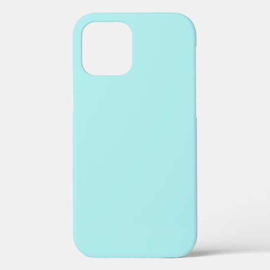 Light Turquoise Tough iPhone 12 Fall Case-Mate iPhone Hülle (Rückseite)