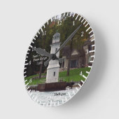 Light-Uhr der Grosse Ile Nord Channel Runde Wanduhr (Winkel)