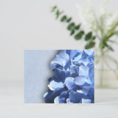 LIght und dunkelblaue Hydrangeas Postkarte (Stehend Vorderseite)