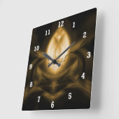 Light Up Your Day Quadratische Wanduhr (Winkel)