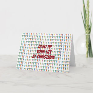 **LIGHT UP YOUR LIFE** CHRISTMAS/NEW YEAR WISHES FEIERTAGSKARTE