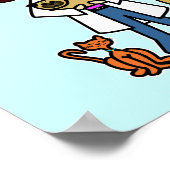 Light Veterinarian Girl Poster (Ecke)