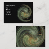 LIGHT VORTEX, lebhaft schwarz grau Visitenkarte (Vorne/Hinten)