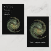 LIGHT VORTEX, lebhaft schwarz grau Visitenkarte (Vorne/Hinten)